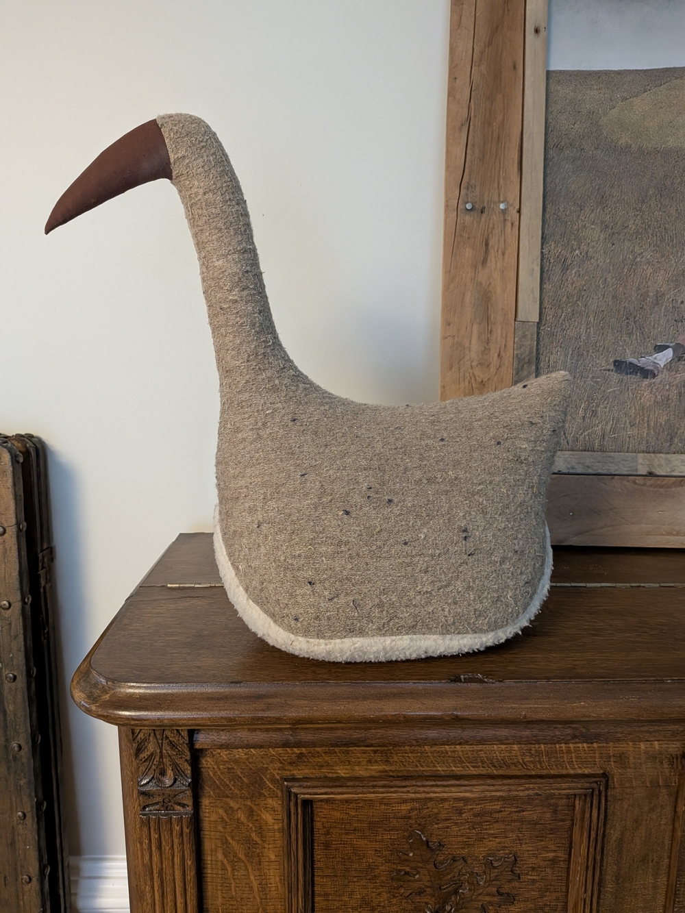 Wool Tweed Plush Goose